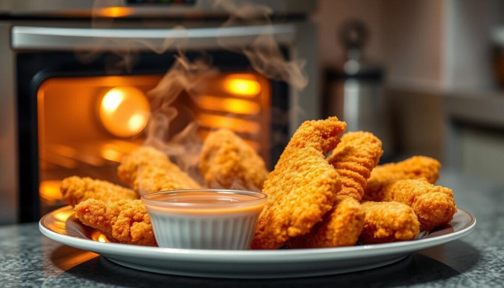 Reheating fried chicken tenders