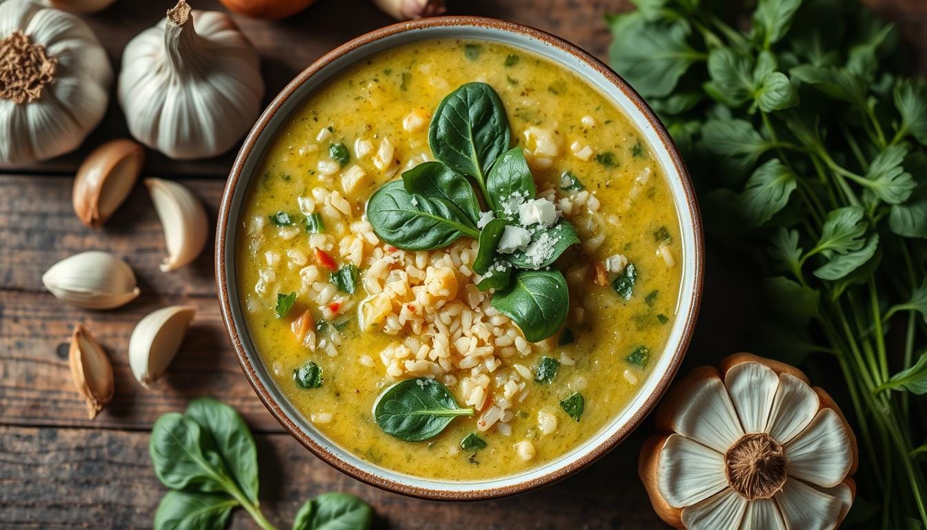 arborio spinach rice soup recipe