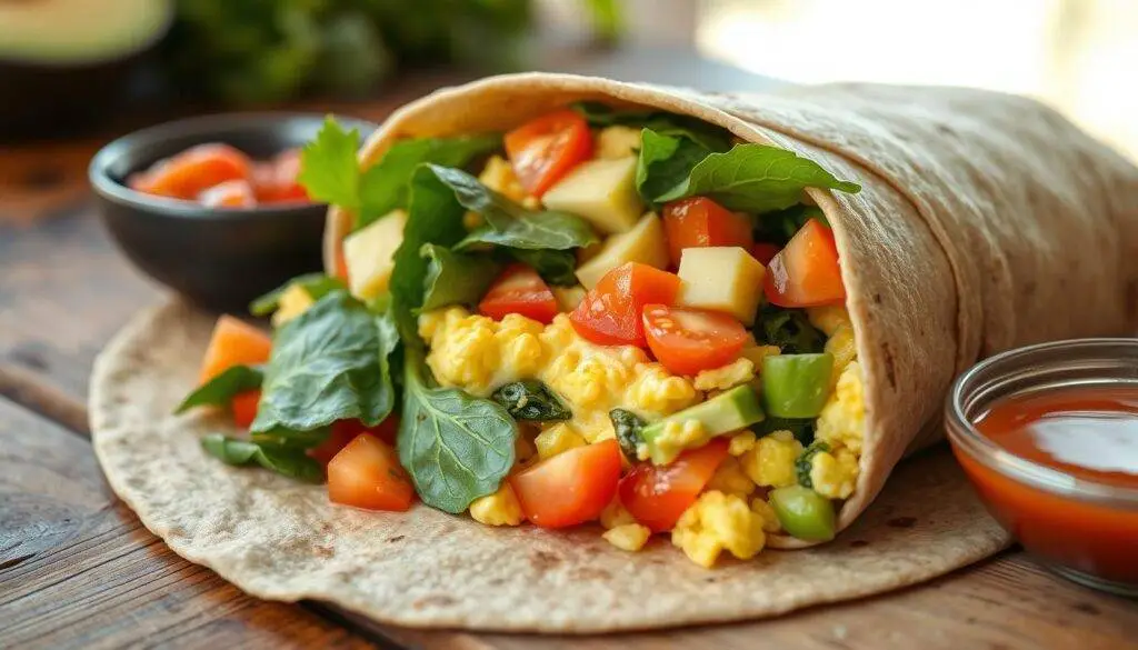 healthy breakfast burrito