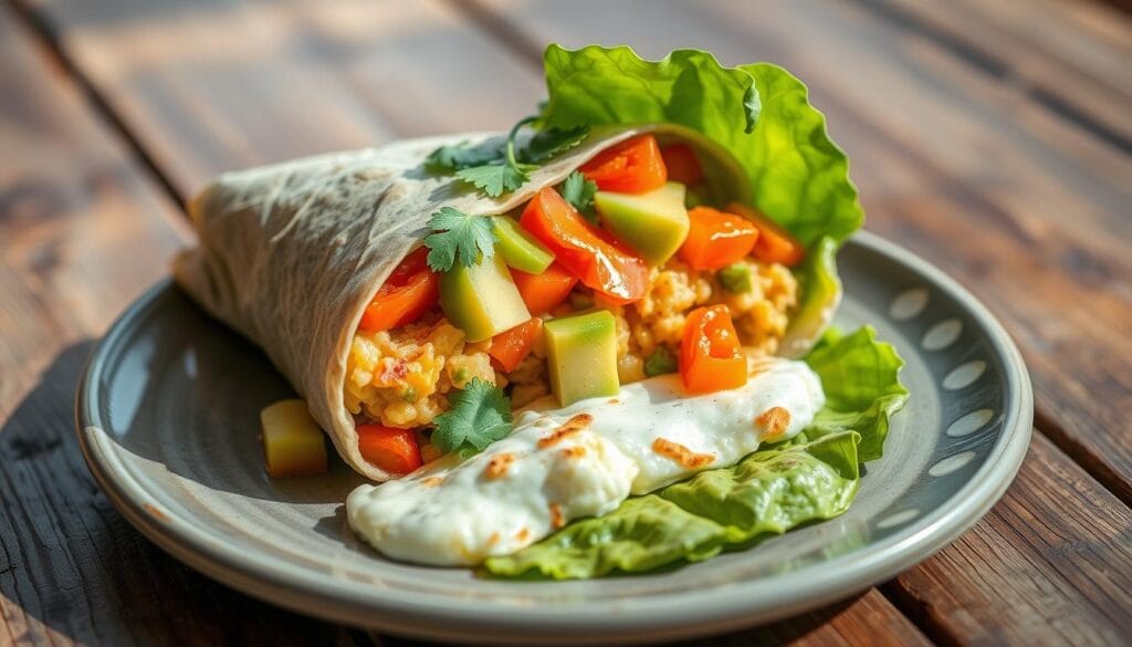 low-carb breakfast burrito