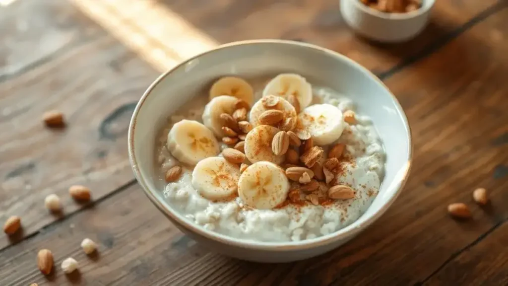 oatmeal with bananas and almonds recipe